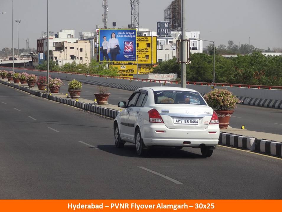 Hoardings at PVNR Flyover, Aramgarh X Roads in Hyderabad, Best Outdoor Advertising Company Hyderabad